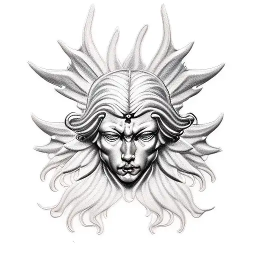 whispering angel demon ear tattoo tattoo design idea