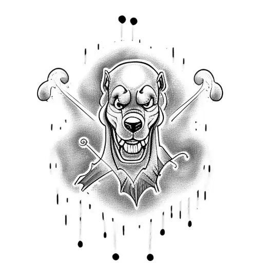 Scooby Doo gore  tattoo design idea