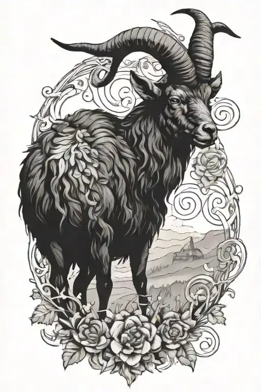 Black Phillip tattoo design idea