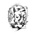 pikachu tattoo design idea