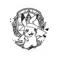 pikachu tattoo design idea