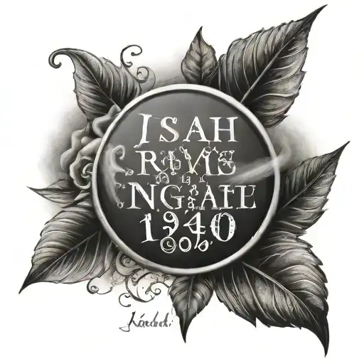 bible verse Isaiah 41:10 tattoo design idea