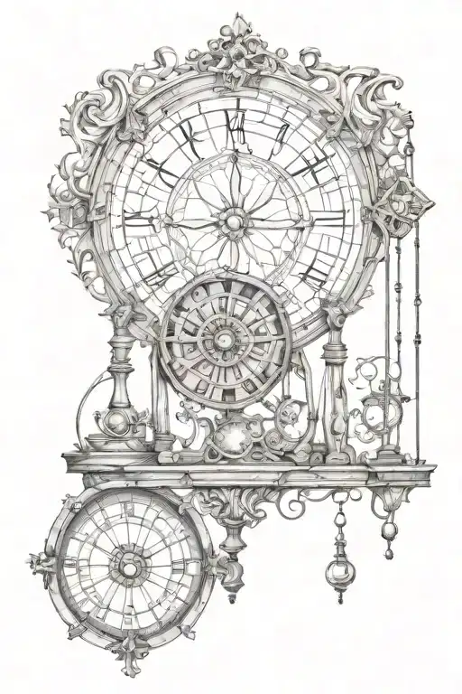 pendulum and name mattieu lize tattoo design idea