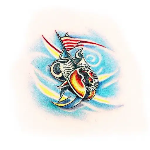 cowrie  tattoo design idea