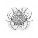 cowrie shell tattoo design idea