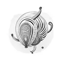 cowrie shell tattoo design idea