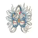 cowrie shells tattoo design idea