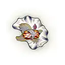 cowrie shells tattoo design idea