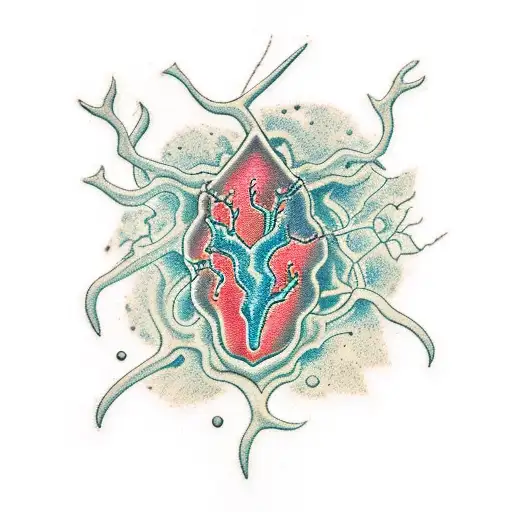 neuron cell tattoo design idea