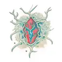 neuron cell tattoo design idea