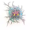 neuron cell tattoo design idea