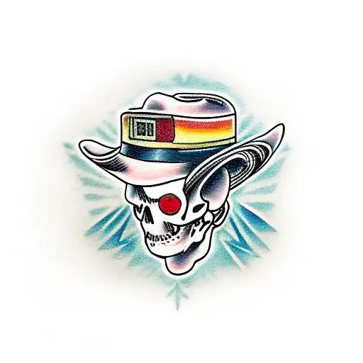 white hat hacker tattoo design idea