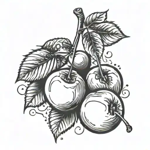 cherry, cherry bomb tattoo design idea
