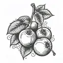 cherry, cherry bomb tattoo design idea