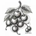 cherry, cherry bomb tattoo design idea