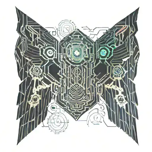 Wing tattoo design idea