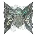 Wing tattoo design idea