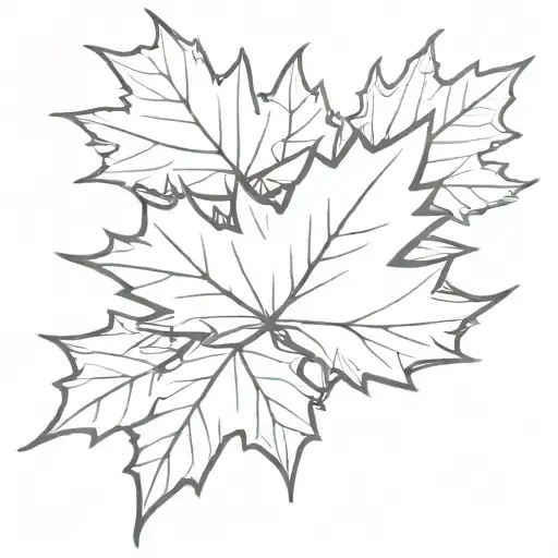 Maple Leaf tattoo design idea