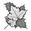 Maple Leaf tattoo design idea