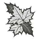 Maple Leaf tattoo design idea