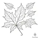 Maple Leaf tattoo design idea