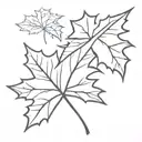 Maple Leaf tattoo design idea