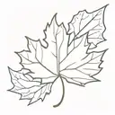Maple Leaf tattoo design idea