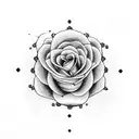 roses mandala tattoo design idea
