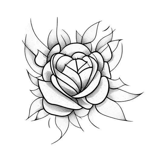 November and December Birth Flowers tattoo design idea