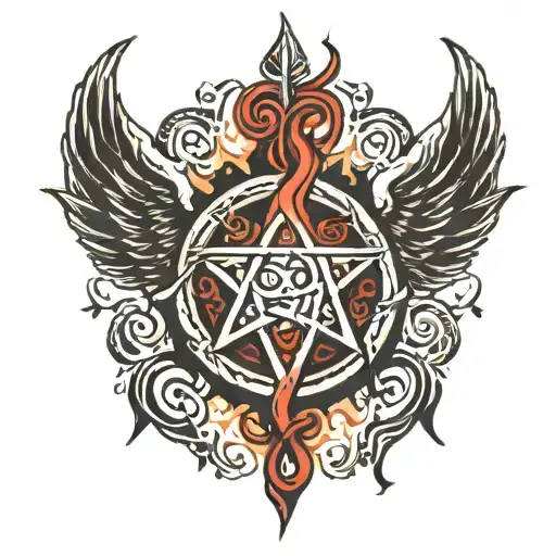 Supernatural mark of Cain tattoo design idea