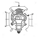 Speaker with lightbulb tattoo design idea