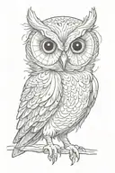 Owl tattoo design idea