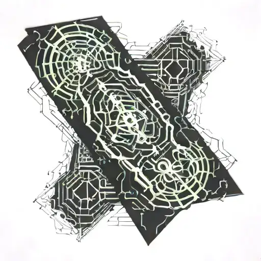 Vein outline on forearm sleeve tattoo design idea