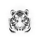 tiger with his full body  tattoo design idea