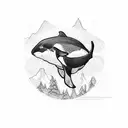 orcas  tattoo design idea