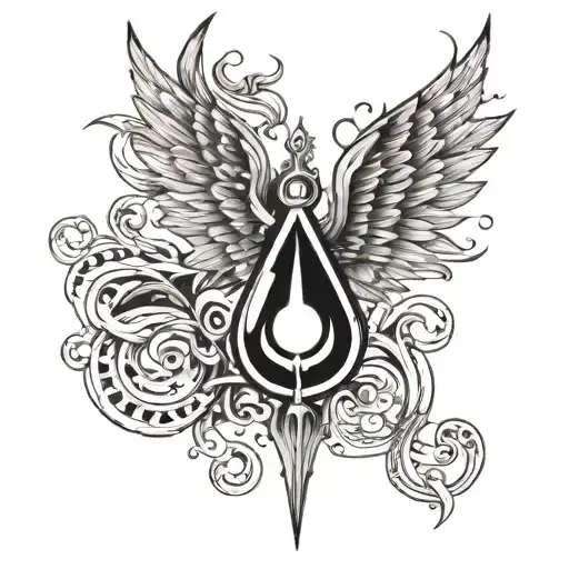 tear of lucifer tattoo design idea