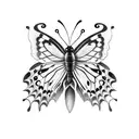 butterfly coming out of cocoon  tattoo design idea