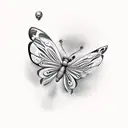 butterfly coming out of cocoon  tattoo design idea