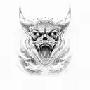 killer instinct on a snowmobile tattoo design idea