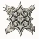 Maltese cross tattoo design idea