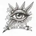 above eyebrow words  tattoo design idea