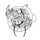 loneliness tattoo design idea