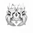 small aesthetic matching tattoo for 3 sisters tattoo design idea