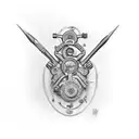 full slave tattoo design idea