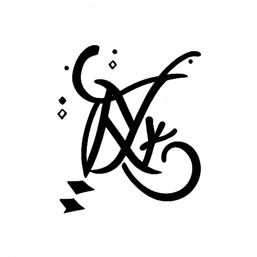name initials of "HYL" tattoo design idea