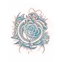 name initials of "HYL" tattoo design idea