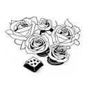 half-finished chocolate tattoo design idea