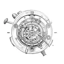 Steampunk clockwork gears tattoo design idea