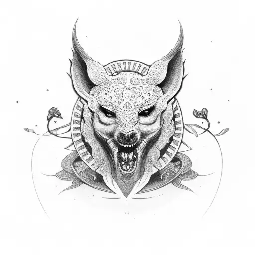 samurái mafia dinero amor comoromiso tattoo design idea