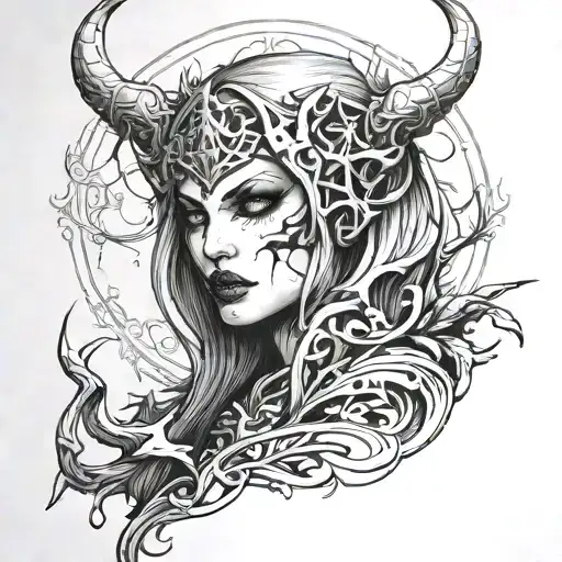 diablo 4 lilith tattoo design idea